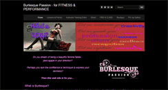 Desktop Screenshot of burlesque-passion.com